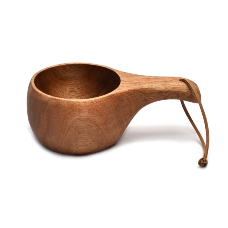 Outdoor Wooden Kuksa Cup – Camping & Coffee Mug (210ml)